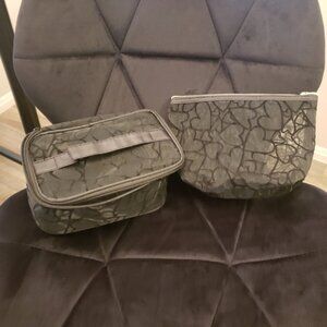 SHEIN Black Heart Mesh Cosmetic Bags